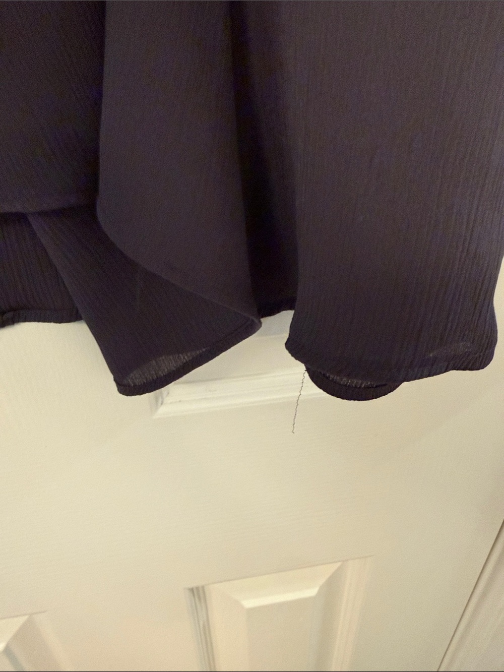 Simply Vera Verawang Women's Short Sleeve Button-Front Blouse in Slate Gray - Picture 4 of 7